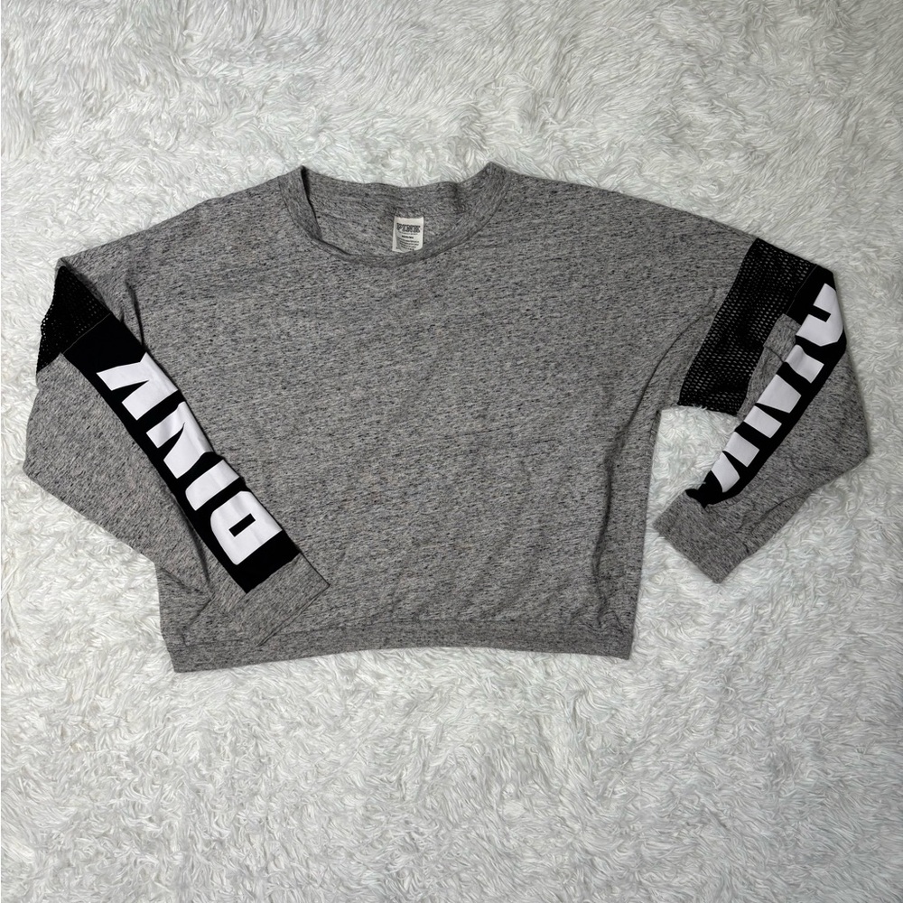 PINK Victoria's Secret Heathered Gray Top